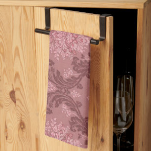 Stoffige Roze Zachte Roze Bourgondië Elegante Dama Theedoek