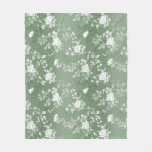 Stoffige Salie Bloemen Groene Bloem Greenery Patro Fleece Deken (Voorkant)