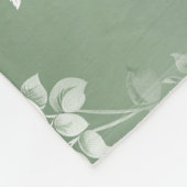 Stoffige Salie Bloemen Groene Bloem Greenery Patro Fleece Deken (Hoek)