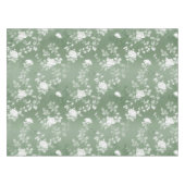 Stoffige Salie Bloemen Groene Bloem Greenery Patro Tafelkleed (Voorkant (Horizontaal))