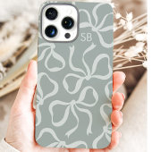 Stoffige Salie Boog Monogram Case-Mate iPhone Case