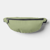 Stoffige saliegroen effen kleur heuptasje (Liggend)