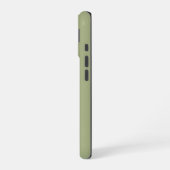 Stoffige saliegroene effen kleur iPhone 16 hoesje (Linkerkant)