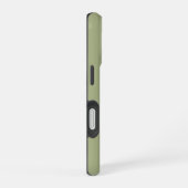 Stoffige saliegroene effen kleur iPhone 16 hoesje (Rechterkant)