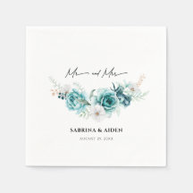 Stoffige Smaragdgroene Witte Bloemige Bruiloft