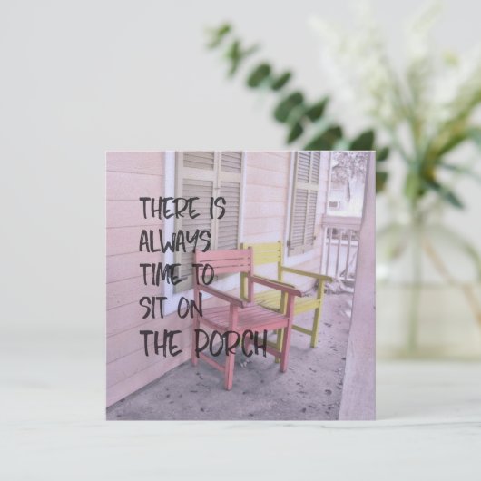 STOFFIGE VERANDA'S RESET 5.25 x 5.25 kaart (Staand voorkant)