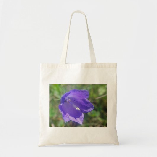 Stofftasche grosse blaue Glockenblumenblüte Tote Bag (Voorkant)