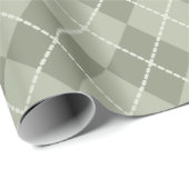Stofgroen Argyle-cadeaupapier Cadeaupapier (Rol Hoek)