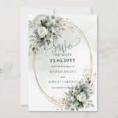 Stofgroen Botanisch Groen Goud Save The Date (Voorkant)