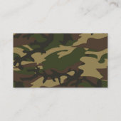 Stofgroen Camo Visitekaartje (Achterkant)