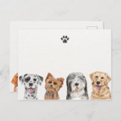 Stofhonden Briefkaart (Voorkant / Achterkant)