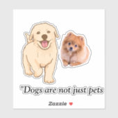 Stofhonden Sticker (Vel)