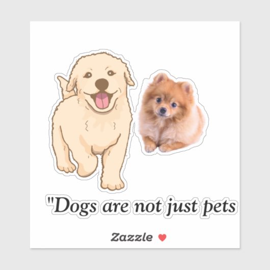 Stofhonden Sticker (Vel)