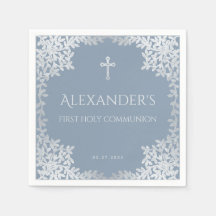 Stofjasblauw Eerste Heilige Communie Elegante Jong