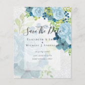 STOFJES BLAUWE BLOEMEN SPAREN DATA - BUDGET (Voorkant)