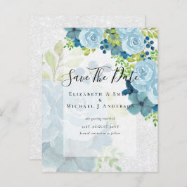 STOFJES BLAUWE BLOEMEN SPAREN DATA - BUDGET