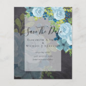 STOFJES BLAUWE BLOEMEN SPAREN DATA - BUDGET (Voorkant)