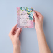 STOFJES BLAUWE BLOEMEN SPAREN DATA - BUDGET FLYER (Hand)