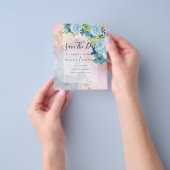 STOFJESBLAUWE BLOEMEN SPAREN DATA - BEGROTING FLYER (Hand)