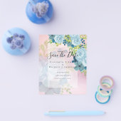 STOFJESBLAUWE BLOEMEN SPAREN DATA - BEGROTING FLYER (Enkel)