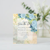 STOFJESBLAUWE BLOEMEN SPAREN DATUMS - BUDGET (Staand voorkant)