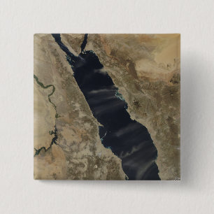 Stofloodsen over het Rode Zee Vierkante Button 5,1 Cm