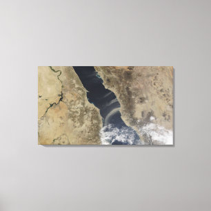 Stofpuinhopen voor de kust van Saoedi-Arabië Canvas Afdruk