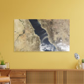 Stofpuinhopen voor de kust van Saudi-Arabië Canvas Afdruk (Insitu (Woonkamer))