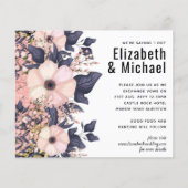 Stofrinke Blauw Bloemige Trouwbudget (Voorkant)