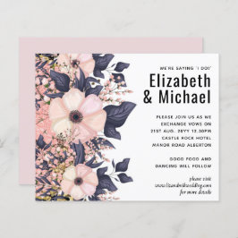 Stofrinke Blauw Bloemige Trouwbudget