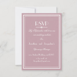 Stofrinke Trouw Elegant Wit Schrift WS RSVP Kaartje