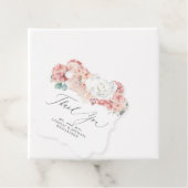 Stofris Abrikoos Bloemige Elegante Dankjewel Bedankjes Labels (In situ)