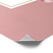 Stofris bloemrijke elegante trouw welkomstbord poster (Hoek)