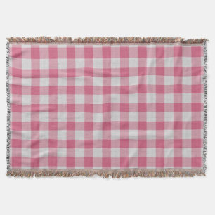 Stofris plaid geruit deken