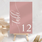 Stofris Roze Moderne Kalligrafie Bruiloft Kaart