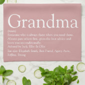 Stofris roze oma oma definitie  theedoek (Gevouwen)