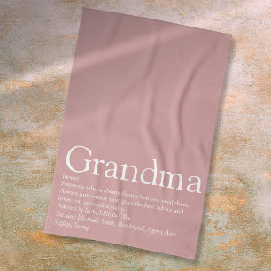 Stofris roze oma oma definitie theedoek