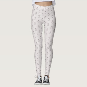 Stofris roze roze verlovingsring leggings