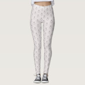Stofris roze verlovings-ijsbaan leggings (Voorkant)