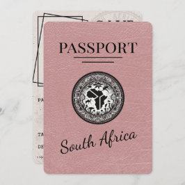 Stofris Zuid-Afrika Paspoort Save The Date