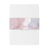 Stofrode waterverf burgundy  uitnodigingen wikkel (Achterkant Voorbeeld)