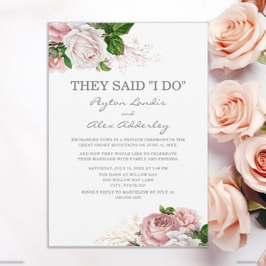 Stofrond Roze Bloem Wit Wegloopreceptie Kaart