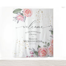 Stofronde Roze Blush Roze Bloem Huwelijksrekwisiet