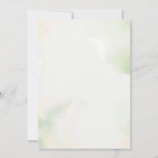 Stofróze bloemachtige boho uitnodigingskaart voor  save the date (Achterkant)