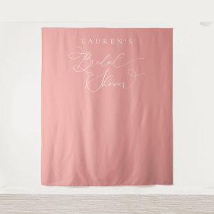 Stofróze Blush Roze Bruiloftsfeest Foto Achtergron Wandkleed