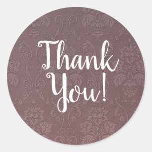 Stofróze Blush Roze Rozen Vintage Bruidsdouche Ronde Sticker