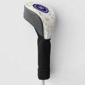 Stofróze Boho Bloemige Waterverf Aangepast Golfheadcover (Schuin)