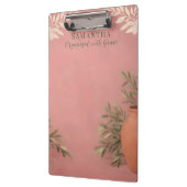 Stofroze Botanische Elegante Klembord (Links)