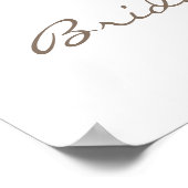 Stofróze Bruidsroze Roze Witte Vintage Bruiloft Fe Poster (Hoek)