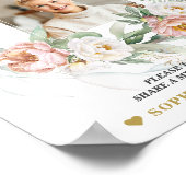 Stofróze Delen van een Herinnering Funeral Card Bo Poster (Hoek)